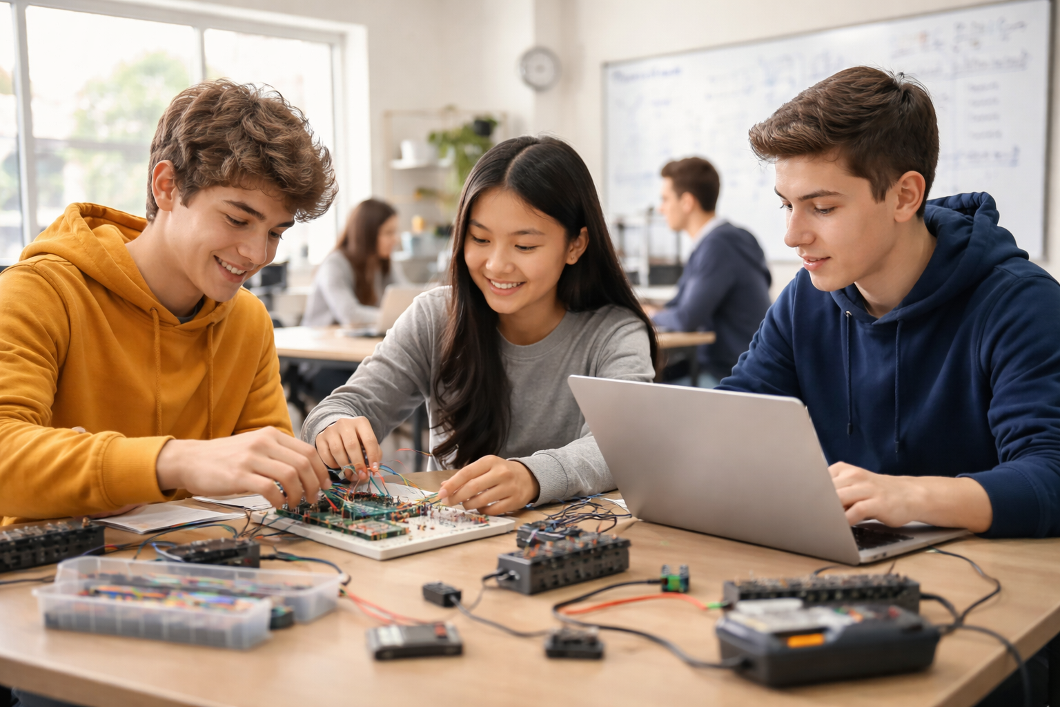 Build Club students building technology